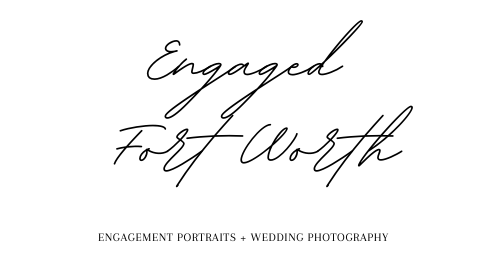Engaged Fort Worth: Wedding & Engagement Photographers for all Engaged Couples. Capturing Love Stories. Real Couples. Authentic Moments. logo for fort worth engagement and wedding photographer monica salazar.